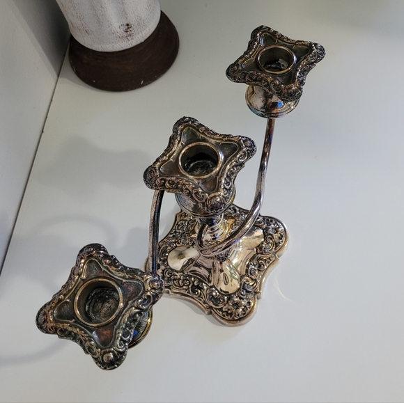 Vintage Art Nouveau Benedict Proctor Silver Plated Candle Holder - Picture 3 of 7